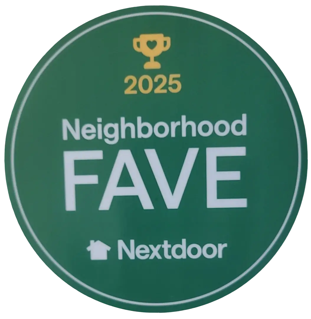 Neighborhood Fave 2025 badge from Nextdoor.