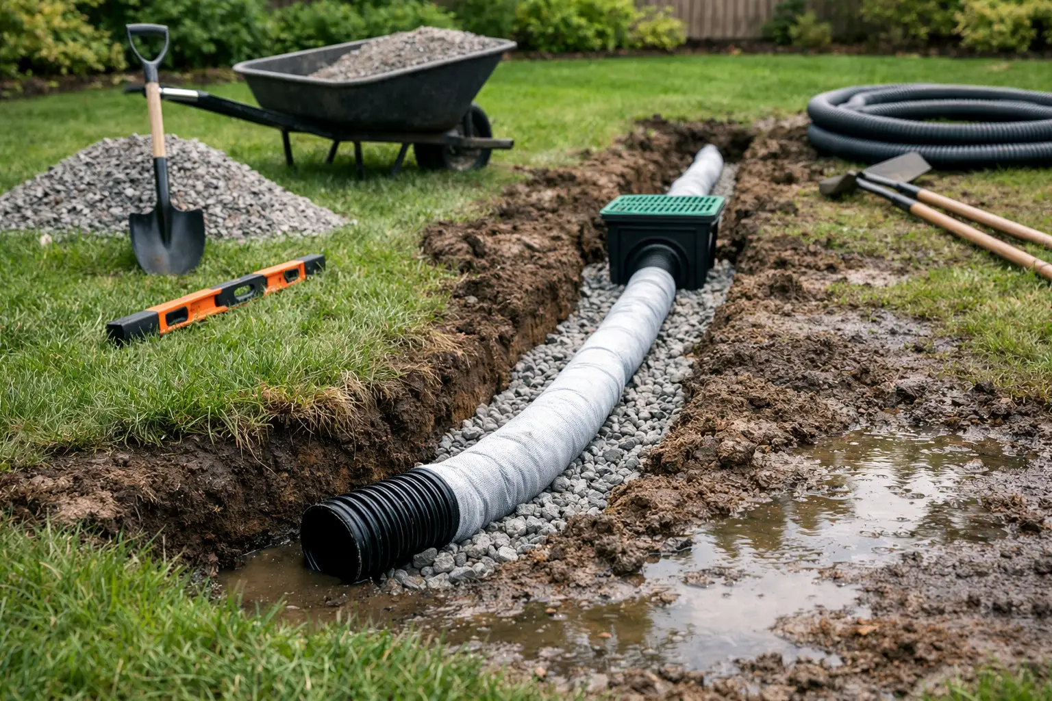 How to Repair Lawn Drainage Fast