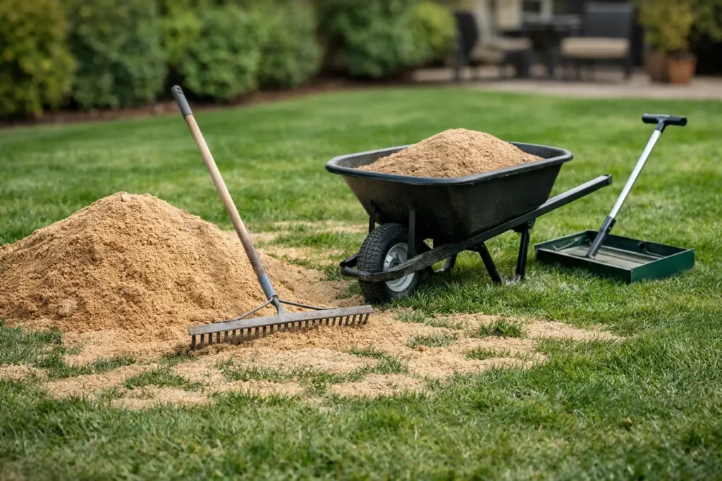 Lawn Leveling With Sand: When It Works