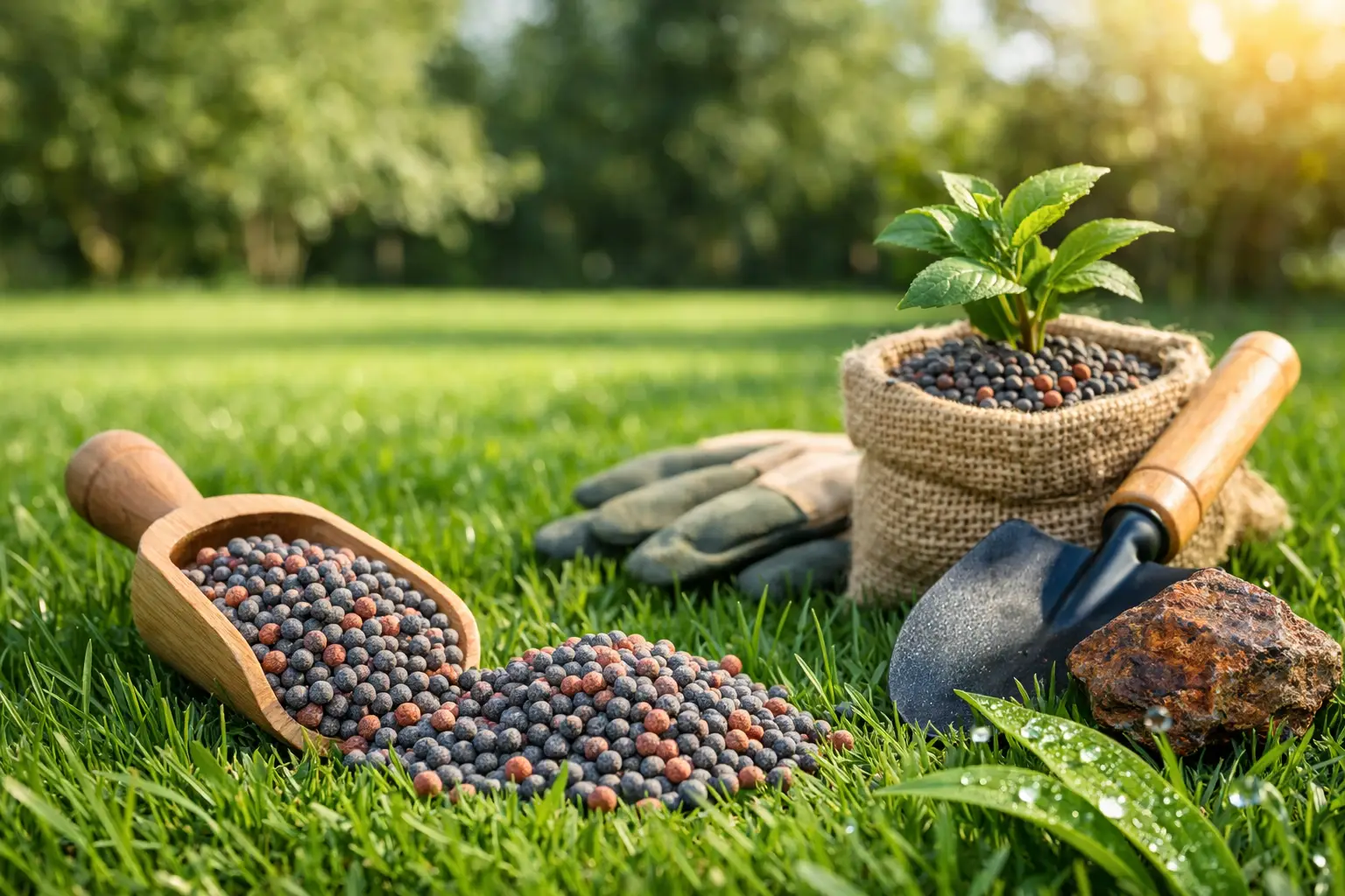 Organic Fertilizer With Iron for Greener Lawns