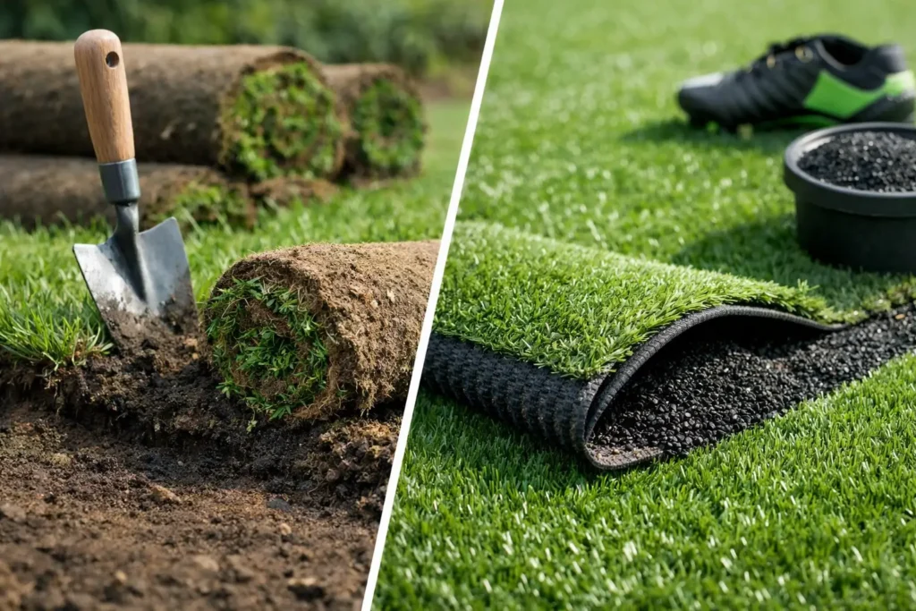 Sod vs Artificial Turf: What Pays Off?