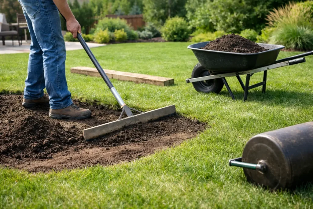 How to Level Uneven Lawn Without Ruining It