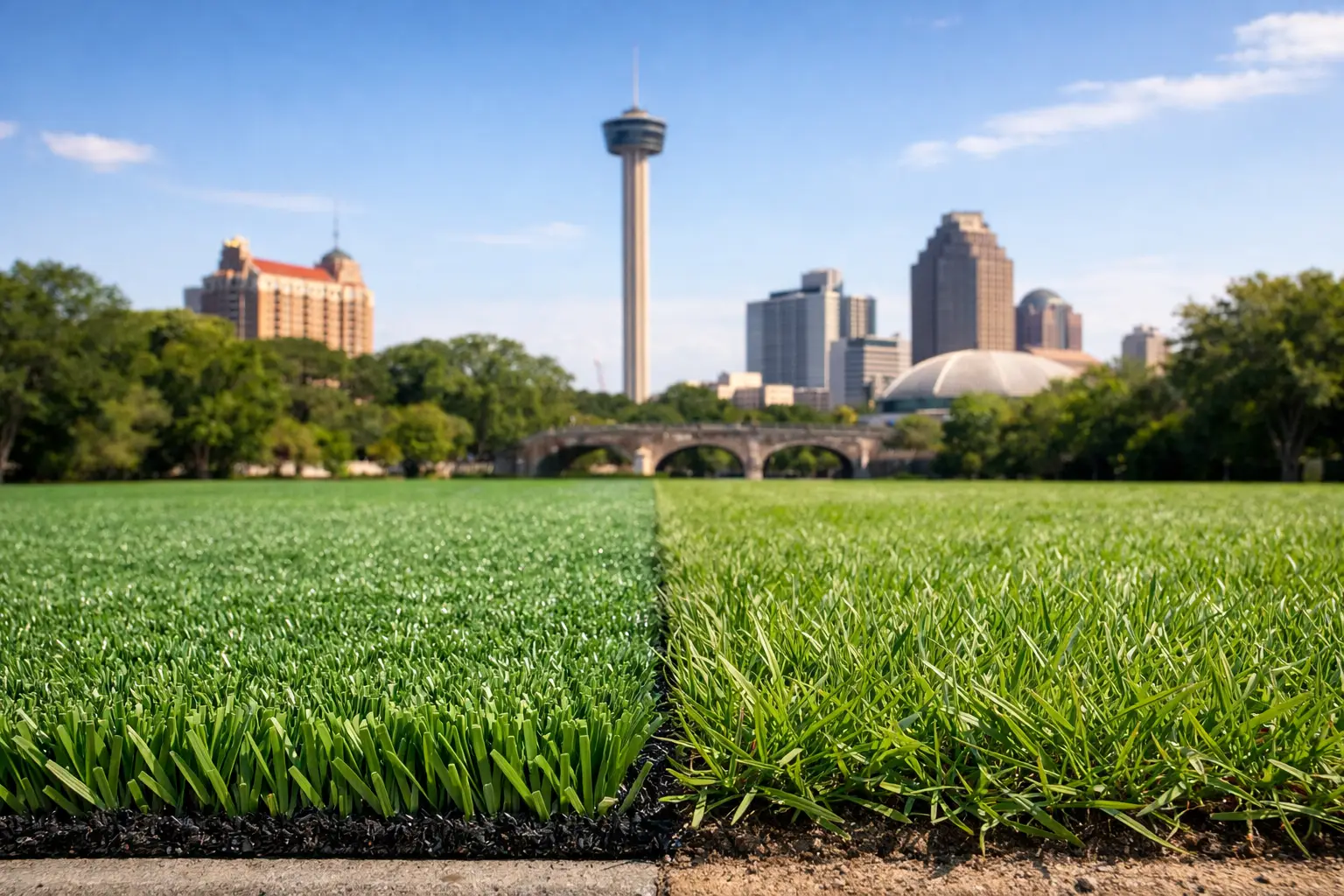 Artificial Turf vs Natural Grass in San Antonio