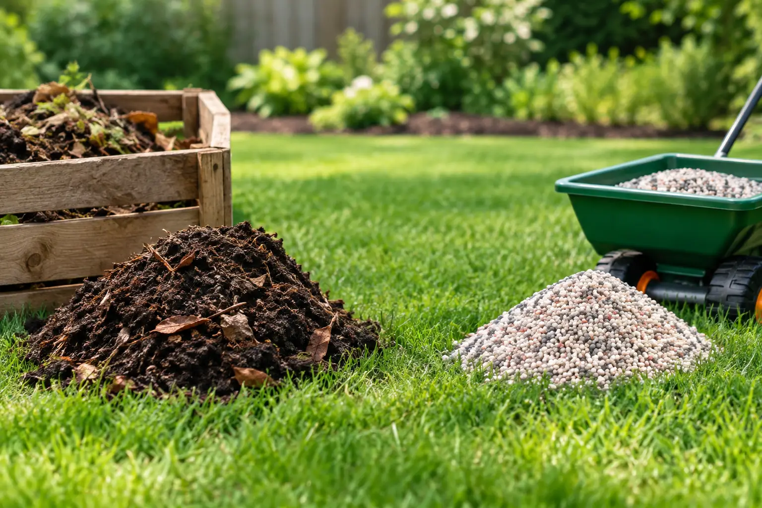 Compost Versus Fertilizer for Healthier Lawns
